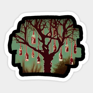 She Came from the Woods Sticker